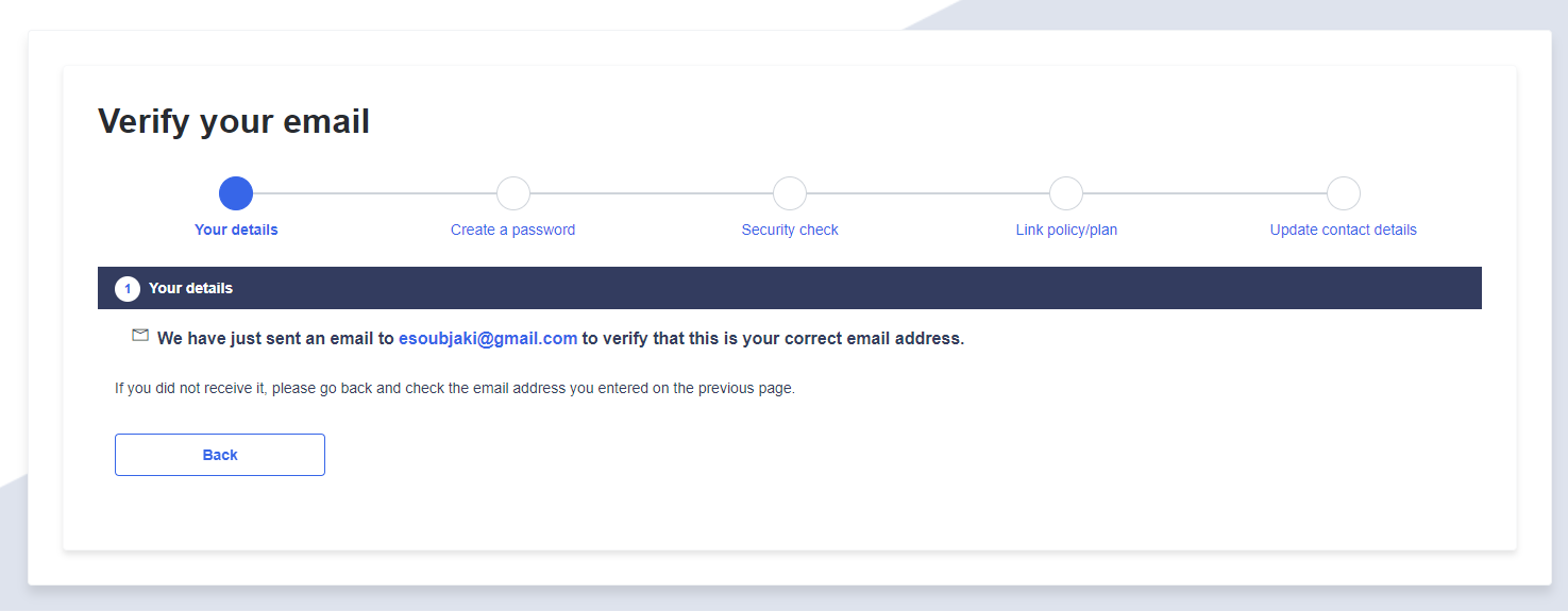 verify your email screenshot