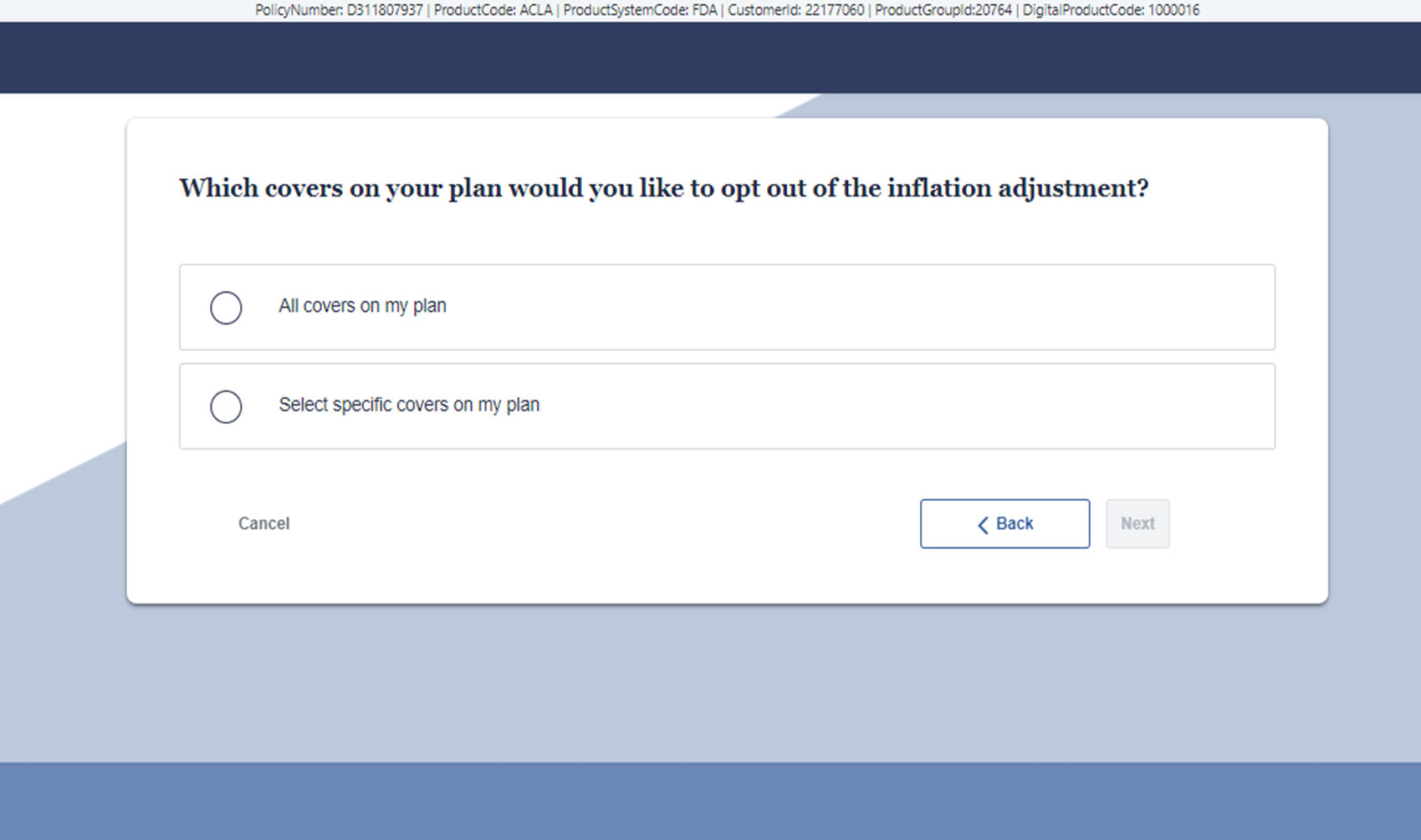Inflation adjustment